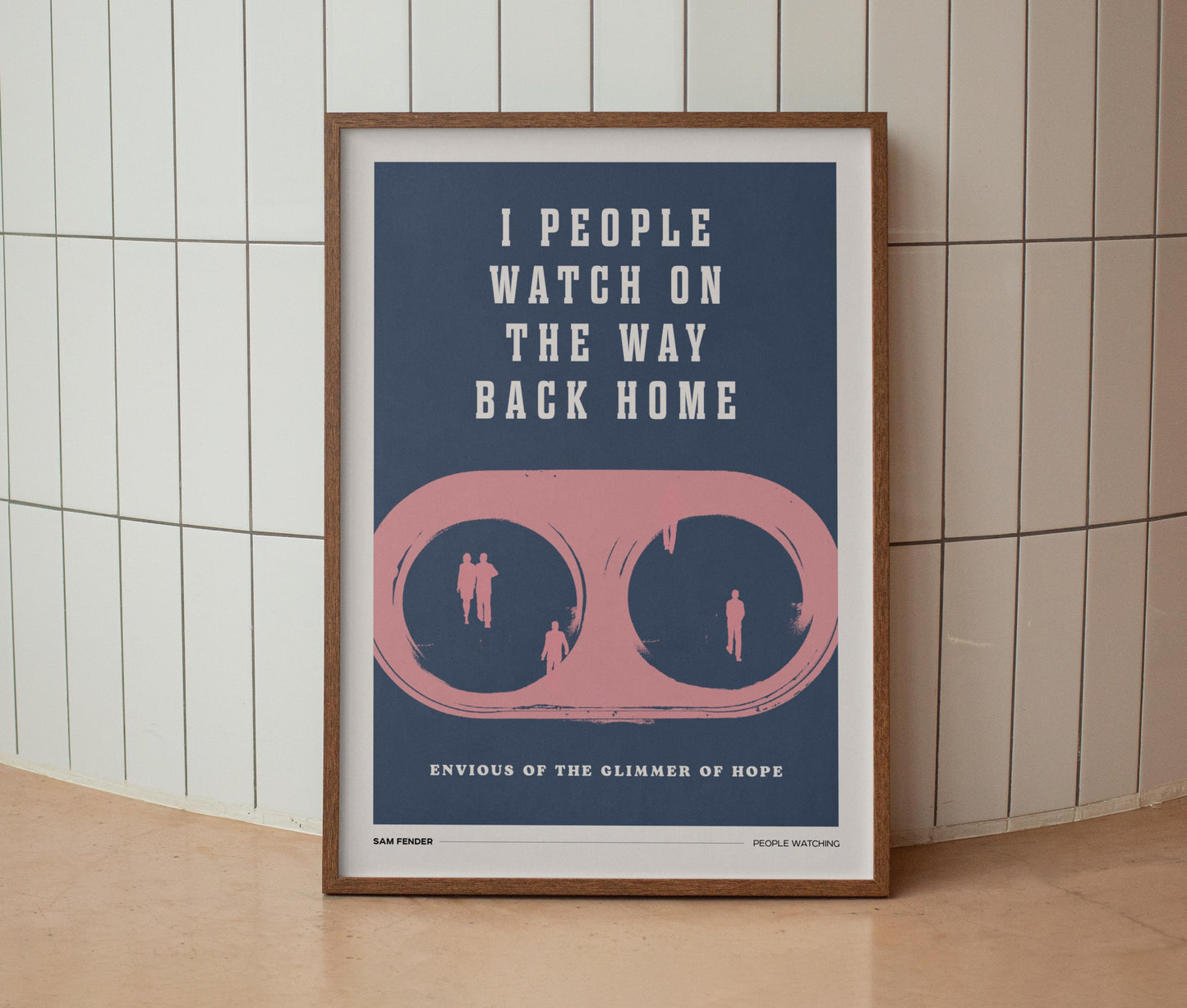 I People Watch On The Way Back Home Print