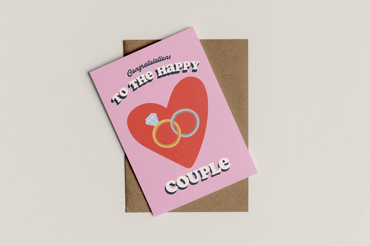 A6 Congratulations to the Happy Couple Print