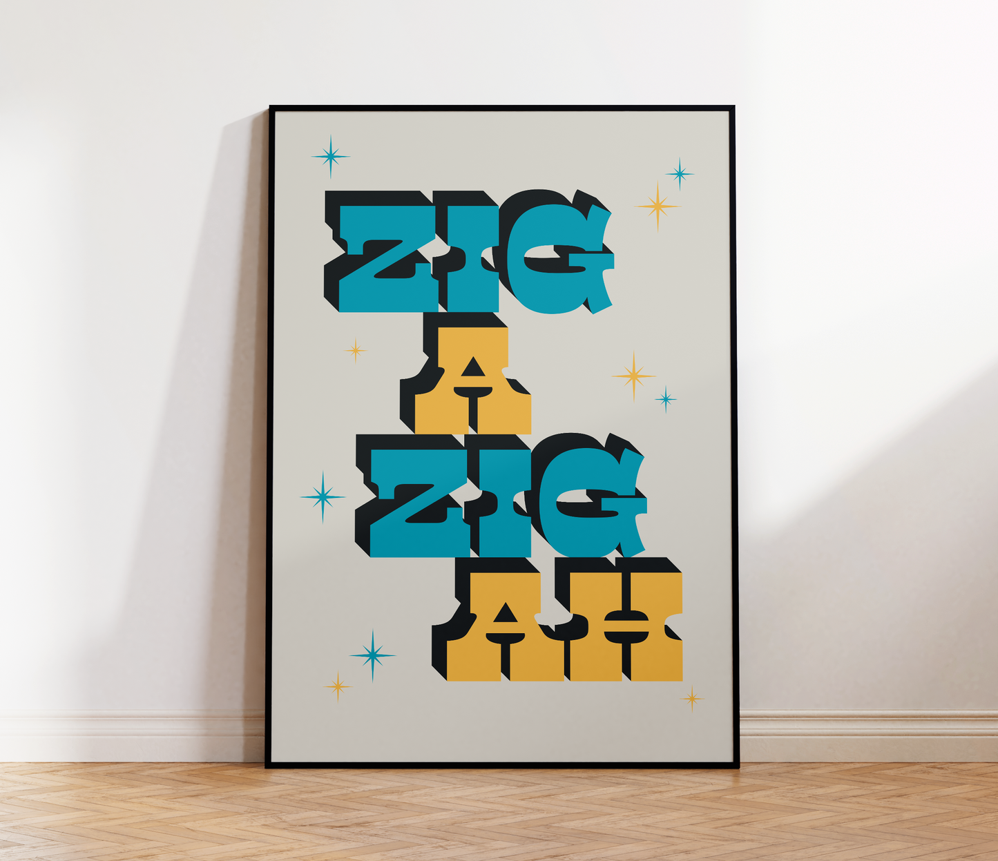 Zig A Zig Ah Print