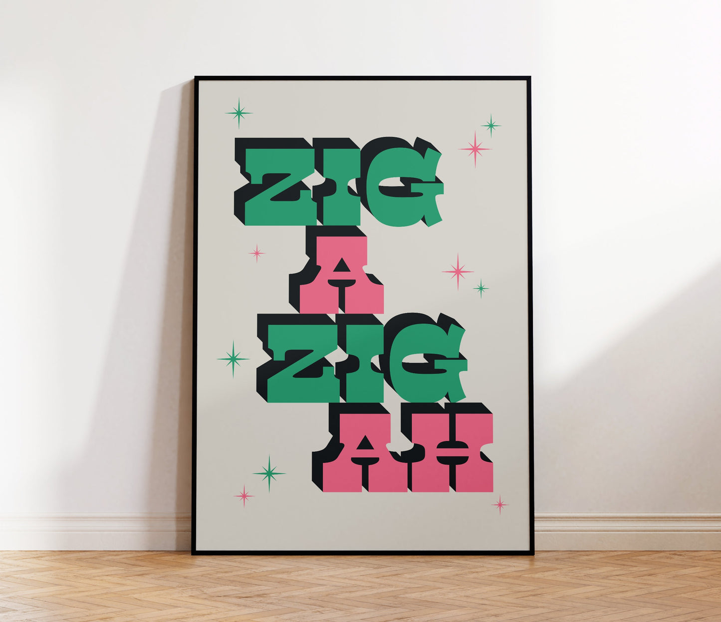 Zig A Zig Ah Print