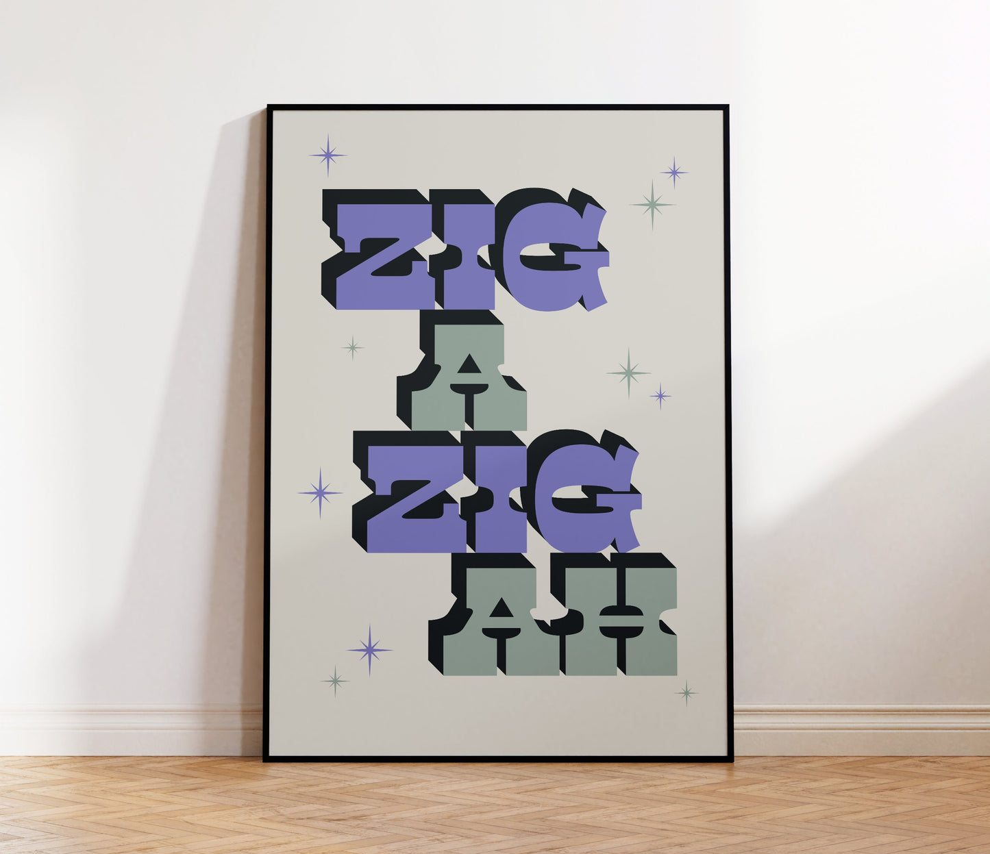 Zig A Zig Ah Print