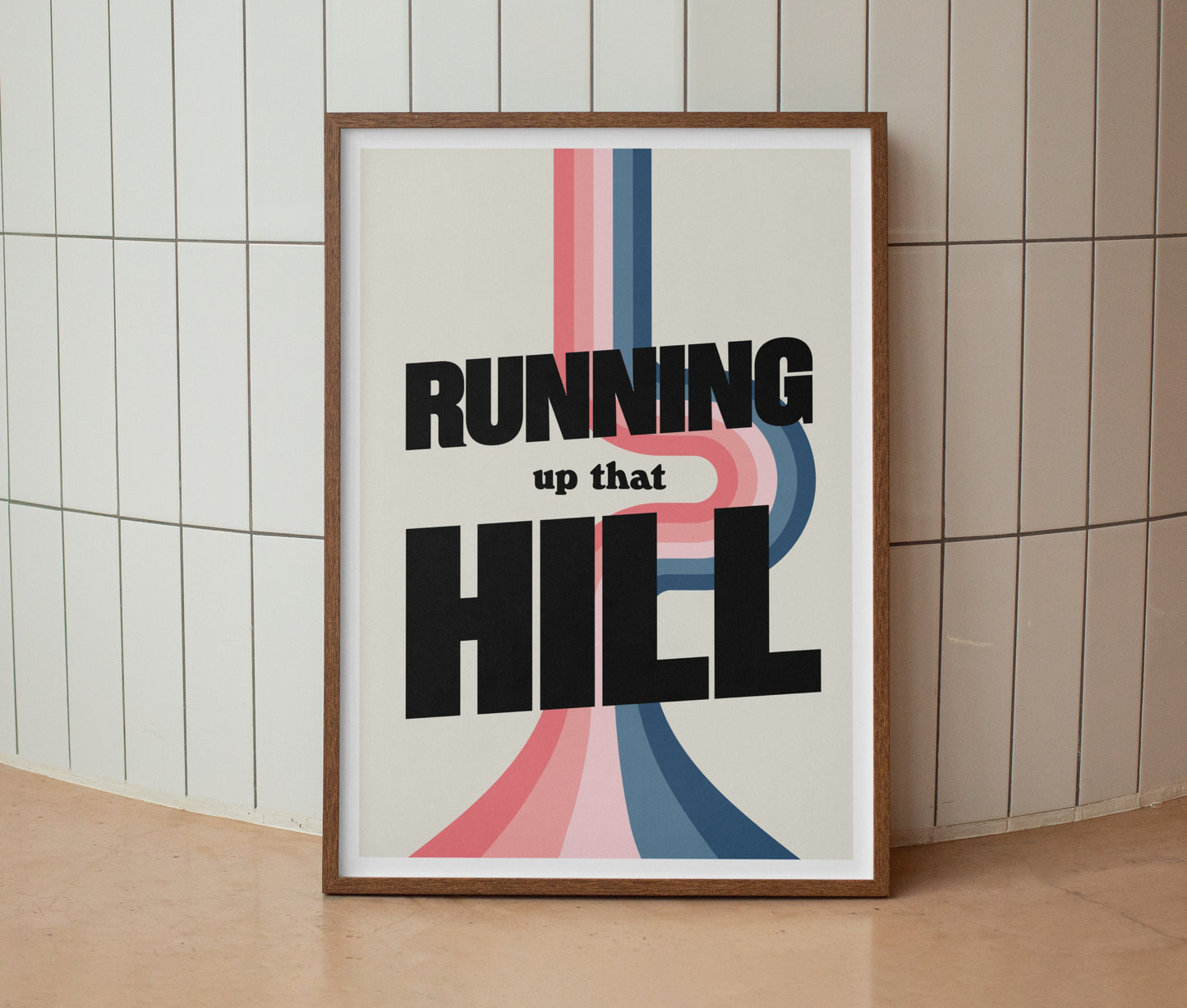 Kate Bush | Running Up That Hill Lyrics Print | Wall Art | A4 A3 A5 | Unframed Print | Indie Music | Rock Music | Pop Music