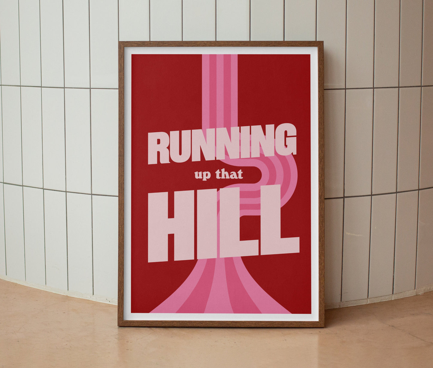 Kate Bush | Running Up That Hill Lyrics Print | Wall Art | A4 A3 A5 | Unframed Print | Indie Music | Rock Music | Pop Music