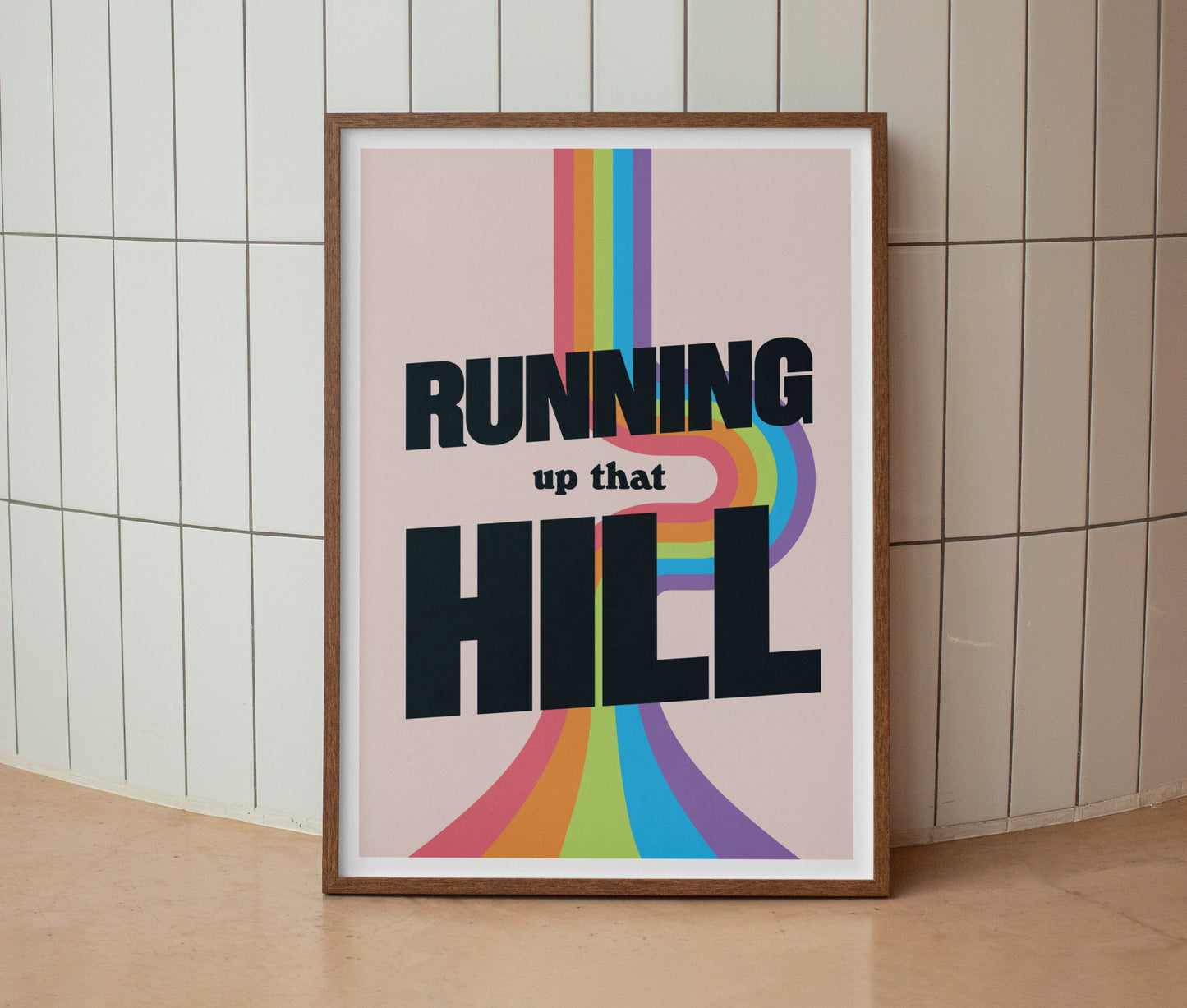 Kate Bush | Running Up That Hill Lyrics Print | Wall Art | A4 A3 A5 | Unframed Print | Indie Music | Rock Music | Pop Music
