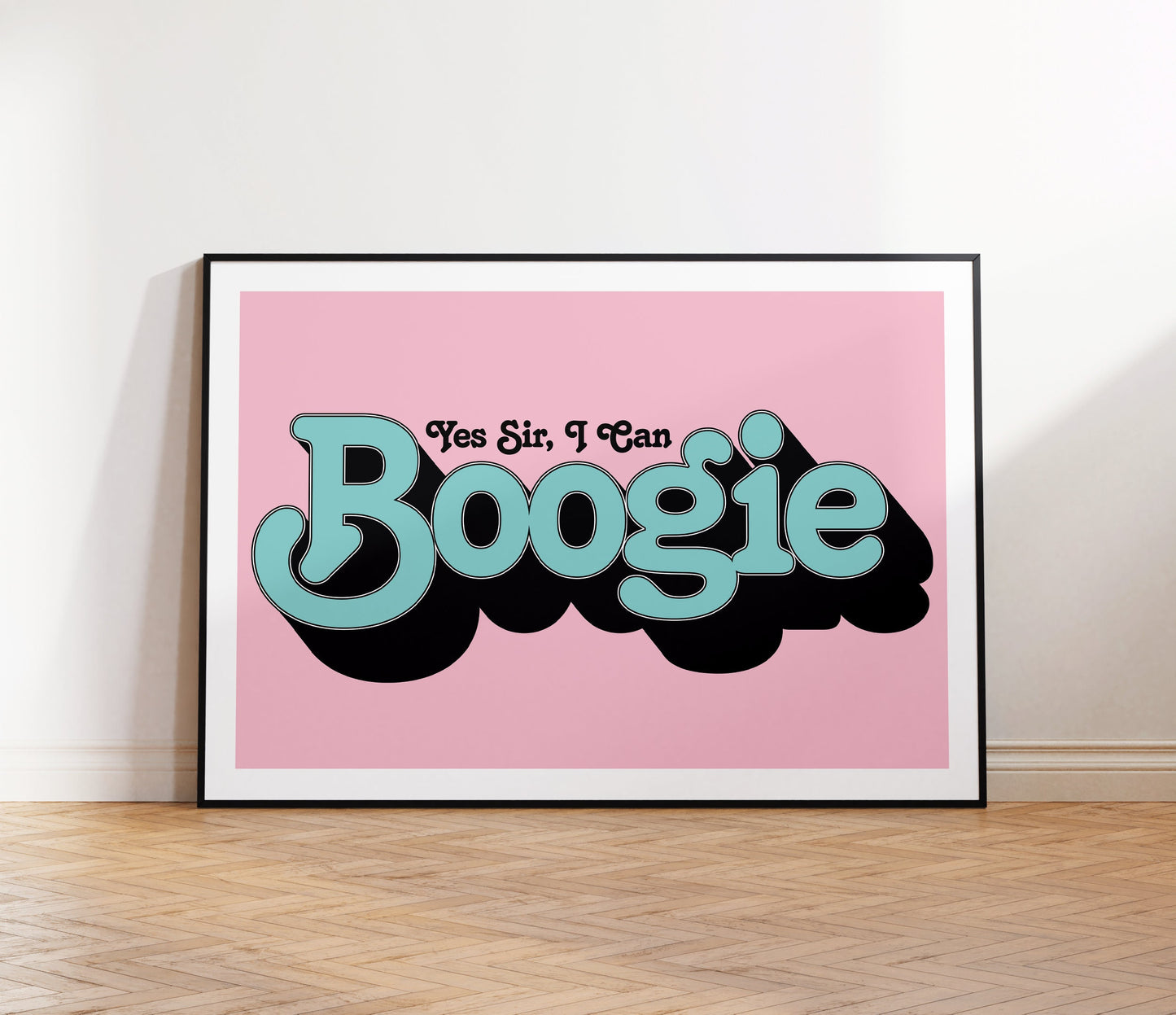 Baccara | Yes Sir, I Can Boogie Lyrics Print | Wall Art | A4 A3 A5 | Unframed Print | Indie Music | Rock Music | Pop Music | 70s Music