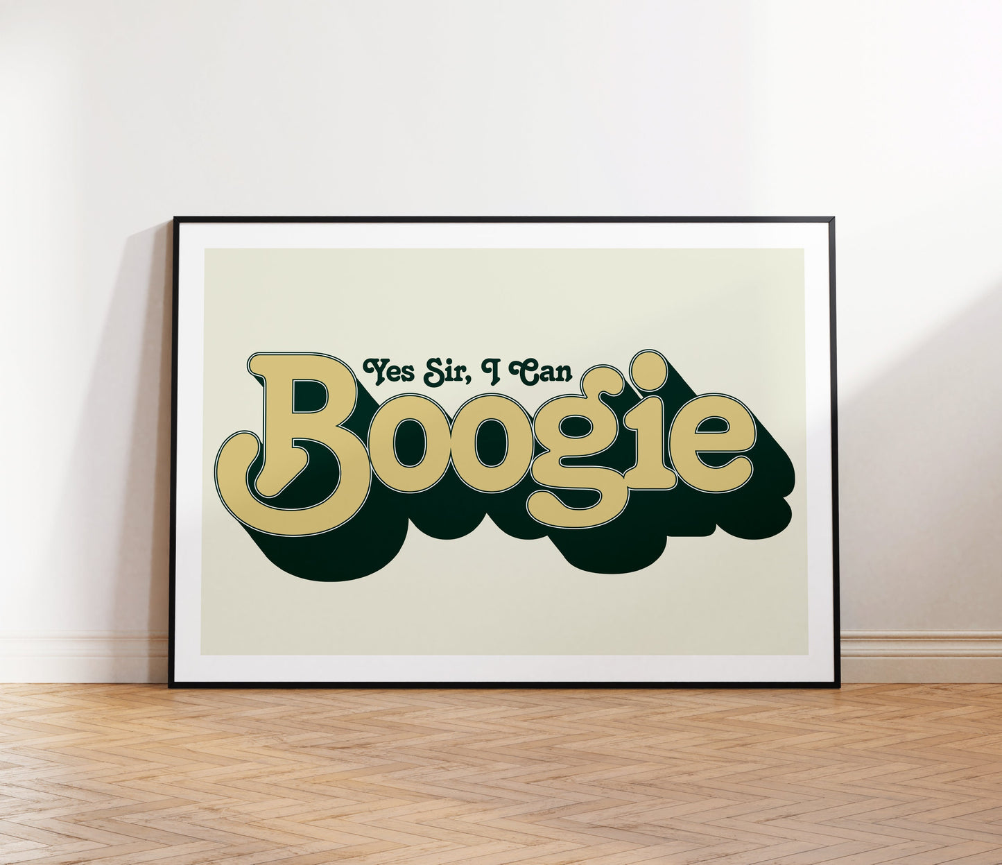 Baccara | Yes Sir, I Can Boogie Lyrics Print | Wall Art | A4 A3 A5 | Unframed Print | Indie Music | Rock Music | Pop Music | 70s Music