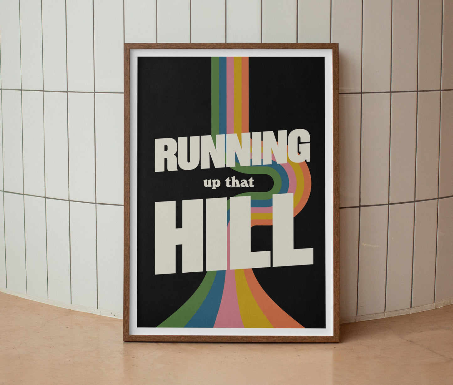 Kate Bush | Running Up That Hill Lyrics Print | Wall Art | A4 A3 A5 | Unframed Print | Indie Music | Rock Music | Pop Music