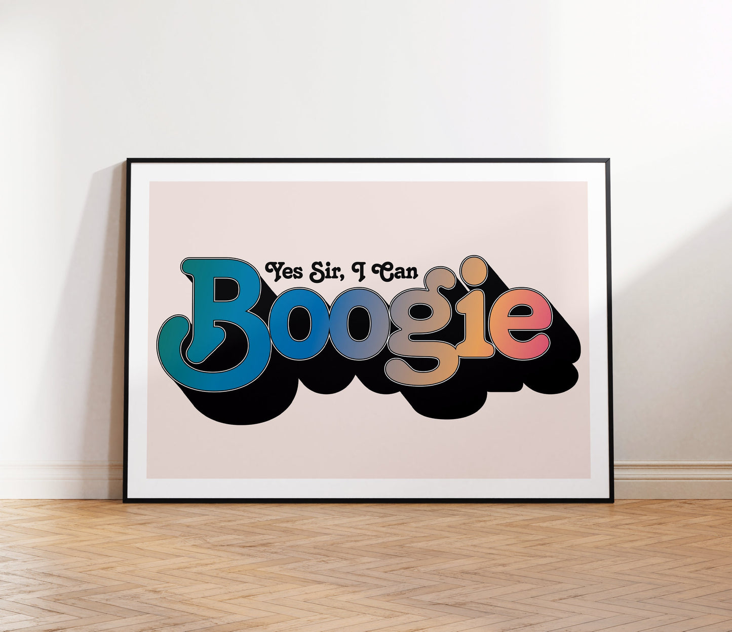 Baccara | Yes Sir, I Can Boogie Lyrics Print | Wall Art | A4 A3 A5 | Unframed Print | Indie Music | Rock Music | Pop Music | 70s Music