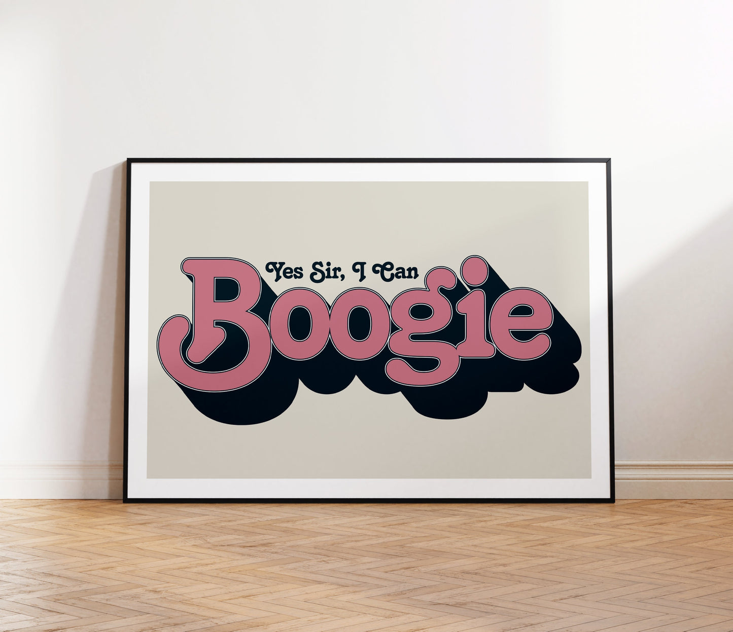 Baccara | Yes Sir, I Can Boogie Lyrics Print | Wall Art | A4 A3 A5 | Unframed Print | Indie Music | Rock Music | Pop Music | 70s Music