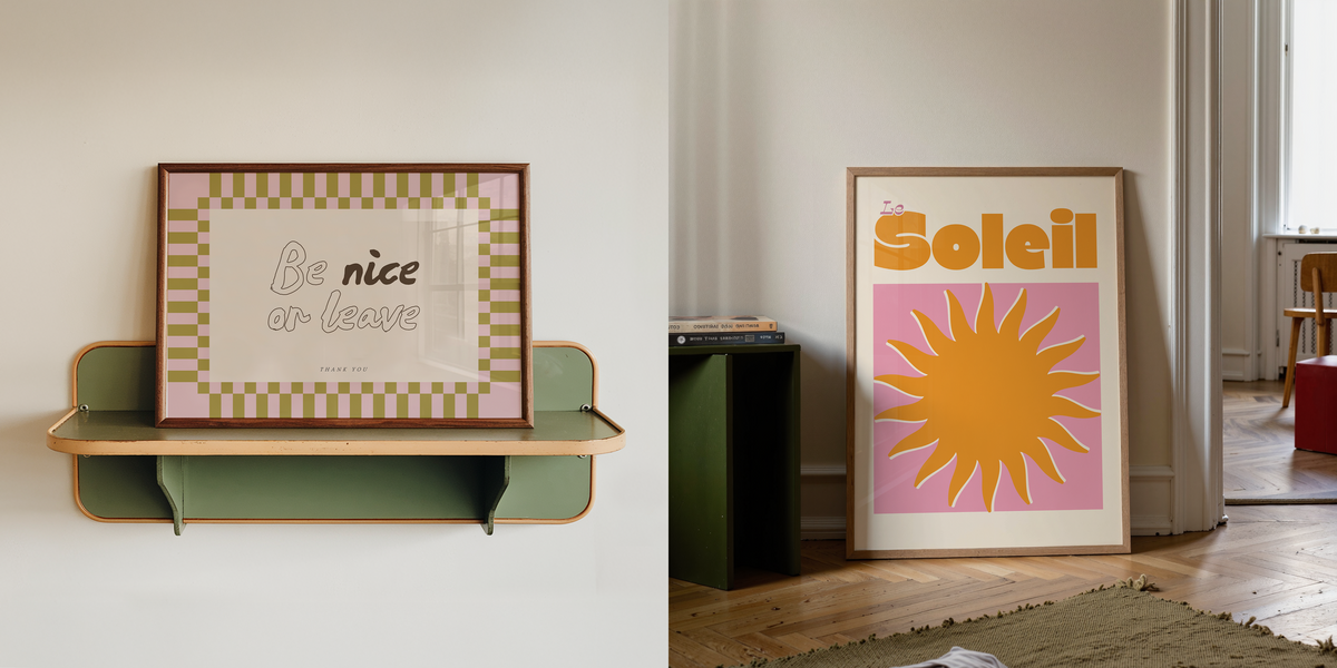 Shop bold and colourful typographic wall art prints | TypoPrints – Typo ...