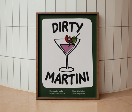 Dirty Martini Print