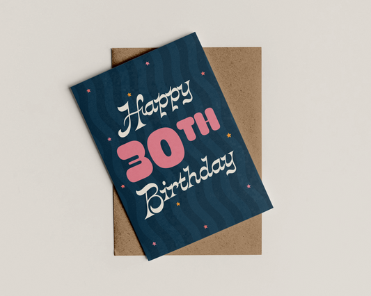 A6 Customisable Happy Birthday Card