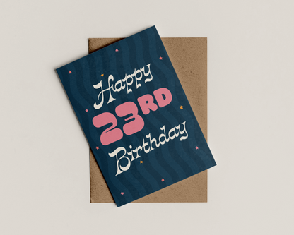 A6 Customisable Happy Birthday Card