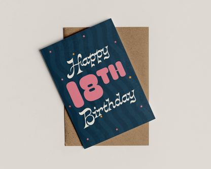 A6 Customisable Happy Birthday Card