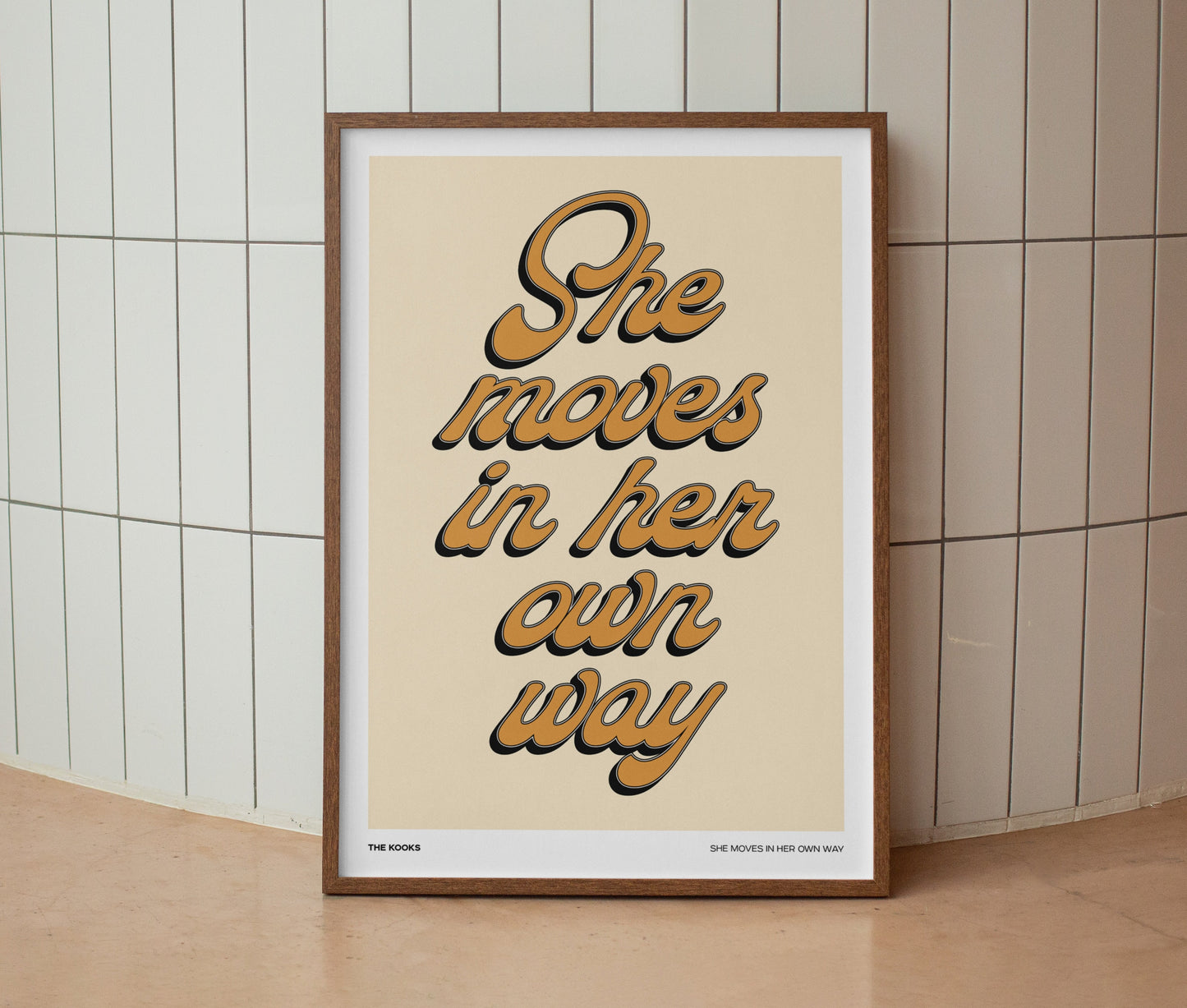 She Moves In Her Own Way Print