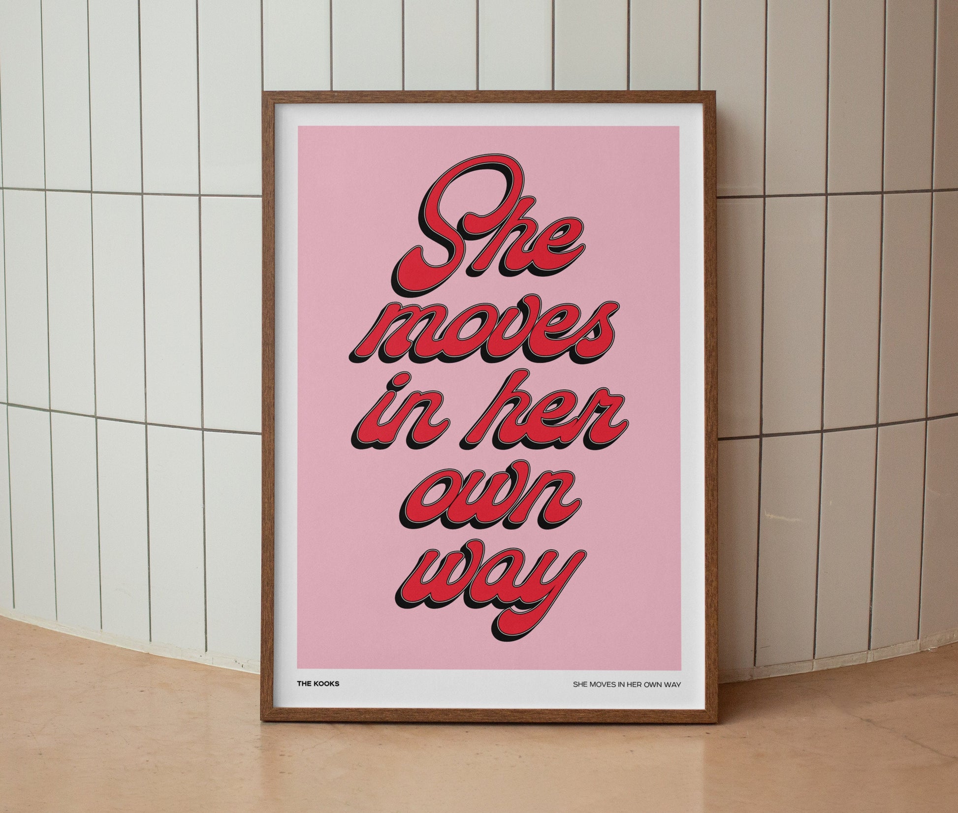 She Moves In Her Own Way Print