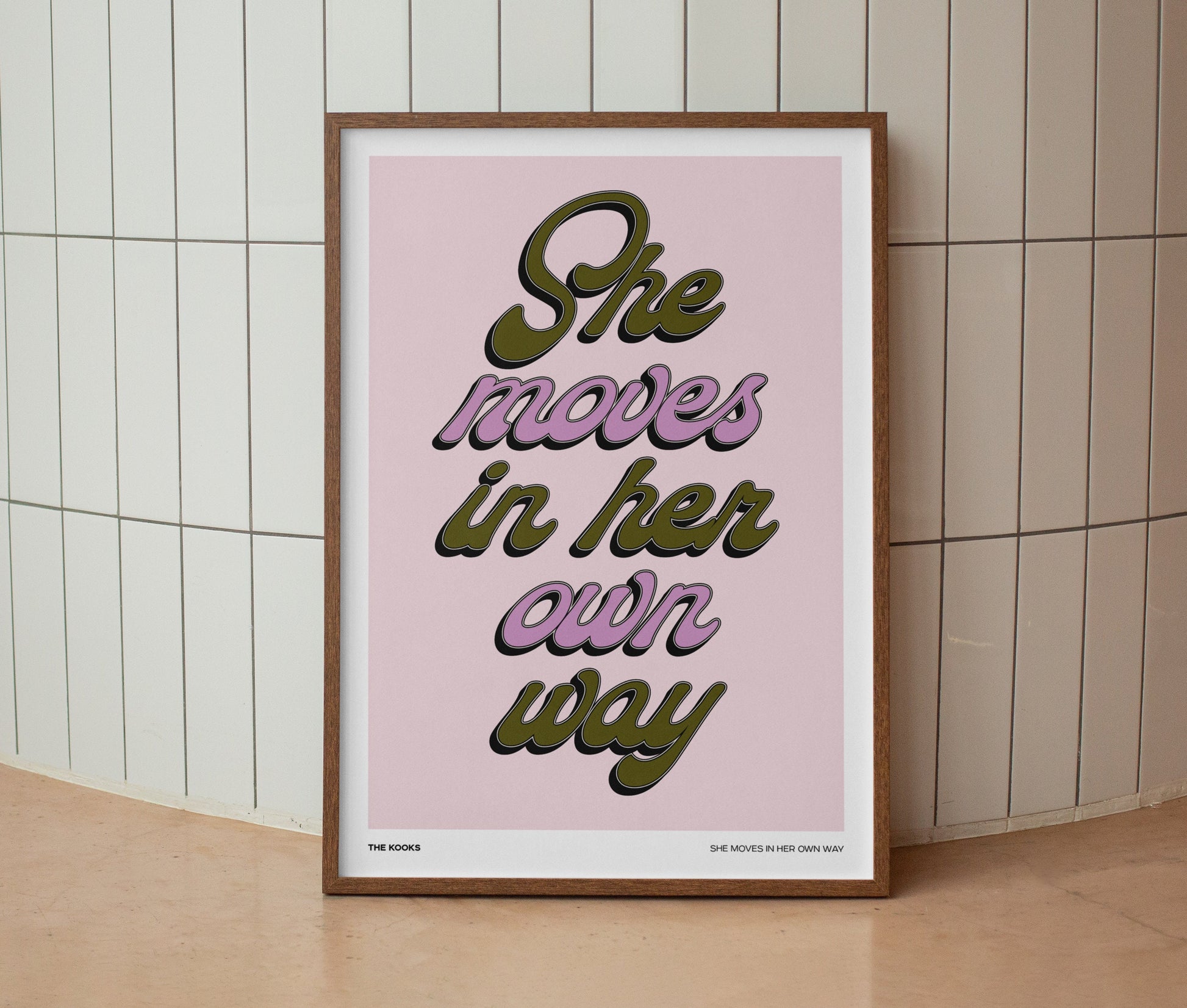 She Moves In Her Own Way Print