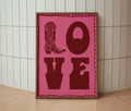 Love Cowboy Boot Print