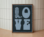 Love Cowboy Boot Print