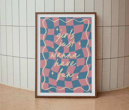 Girls Just Wanna Have Fun Lyrics Print