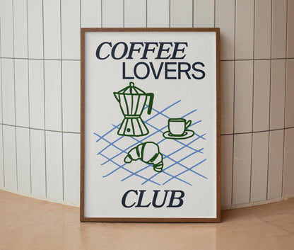 Coffee Lovers Club Print