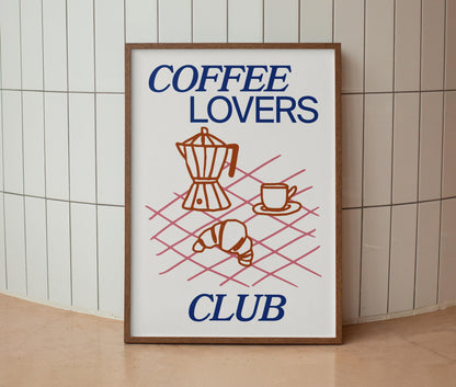 Coffee Lovers Club Print