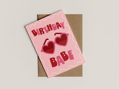 A6 Birthday Babe Card