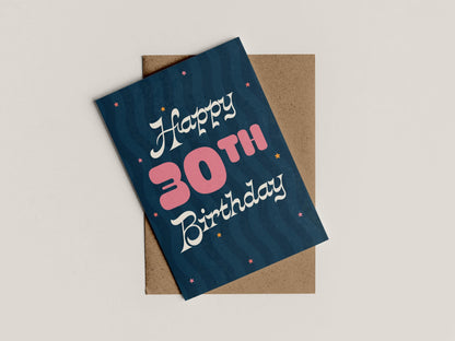 A6 Customisable Happy Birthday Card