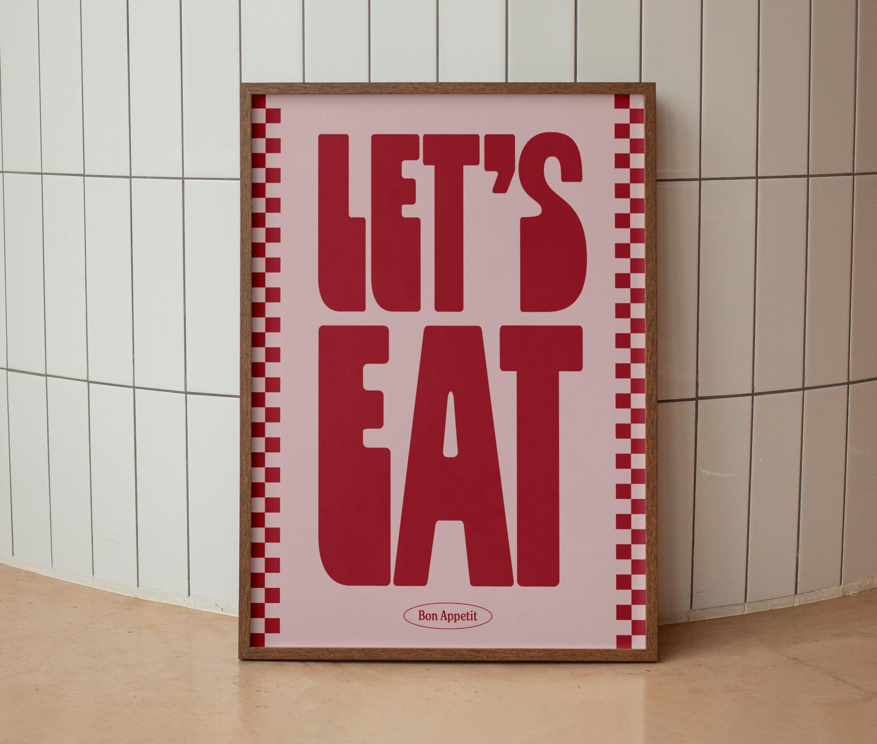 Let's Eat Print
