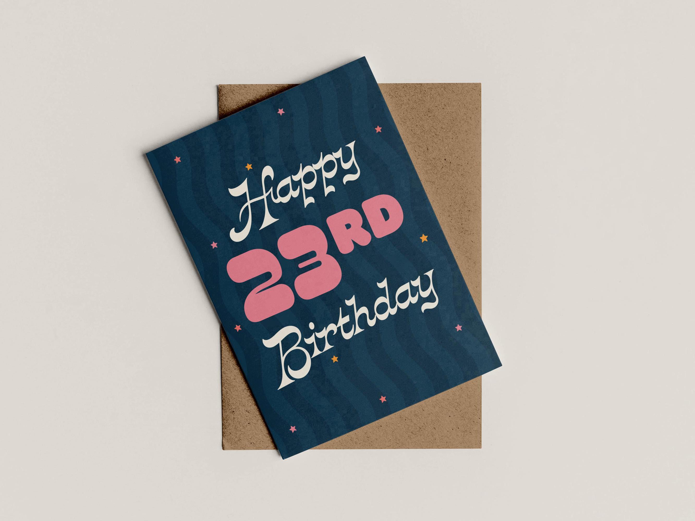 A6 Customisable Happy Birthday Card