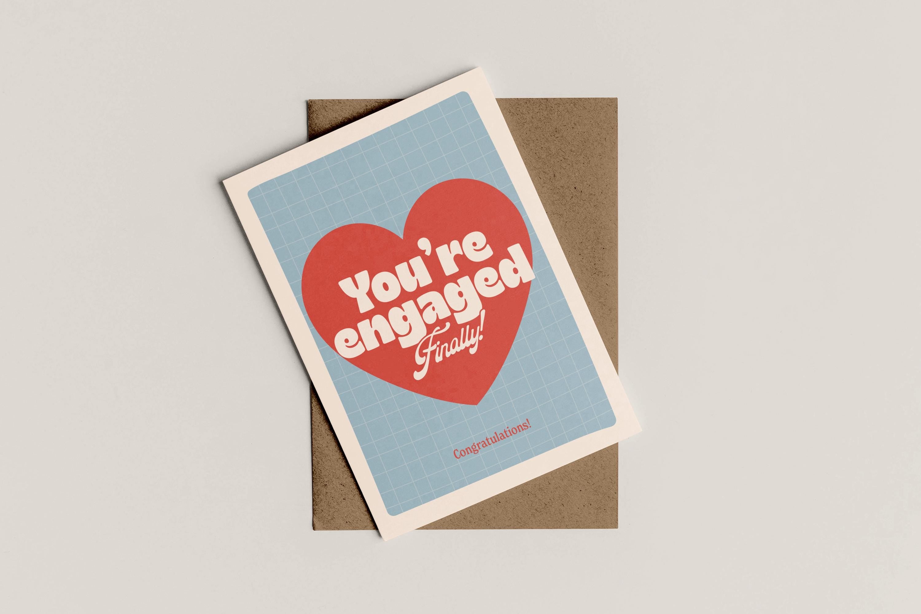 A6 You're Engaged Engagement Card