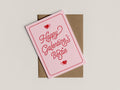 Happy Galentine's Bestie | Greetings Card | Valentine's Card | Galentine's Card | A6 | Bold Colours | Typographic