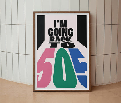 Arctic Monkeys Inspired Print | I'm Going Back To 505 Lyrics Print | Wall Art | A4 A3 A5 | Unframed Print | Indie Music | Rock Music