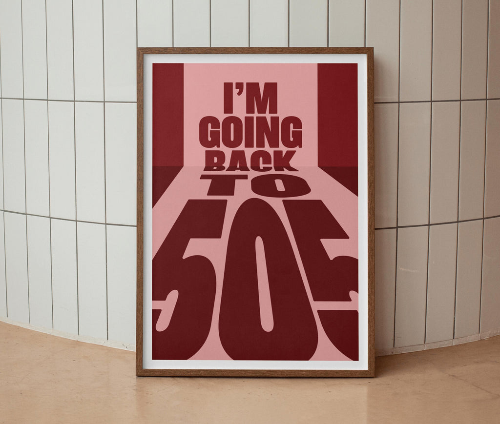 I'm Going Back To 505 Lyrics Inspired Print | Wall Art | A4 A3 A5 | Unframed Print | Indie Music | Rock Music