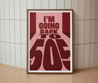 I'm Going Back To 505 Lyrics Inspired Print | Wall Art | A4 A3 A5 | Unframed Print | Indie Music | Rock Music