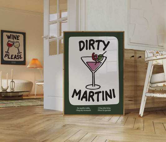 Dirty Martini Print