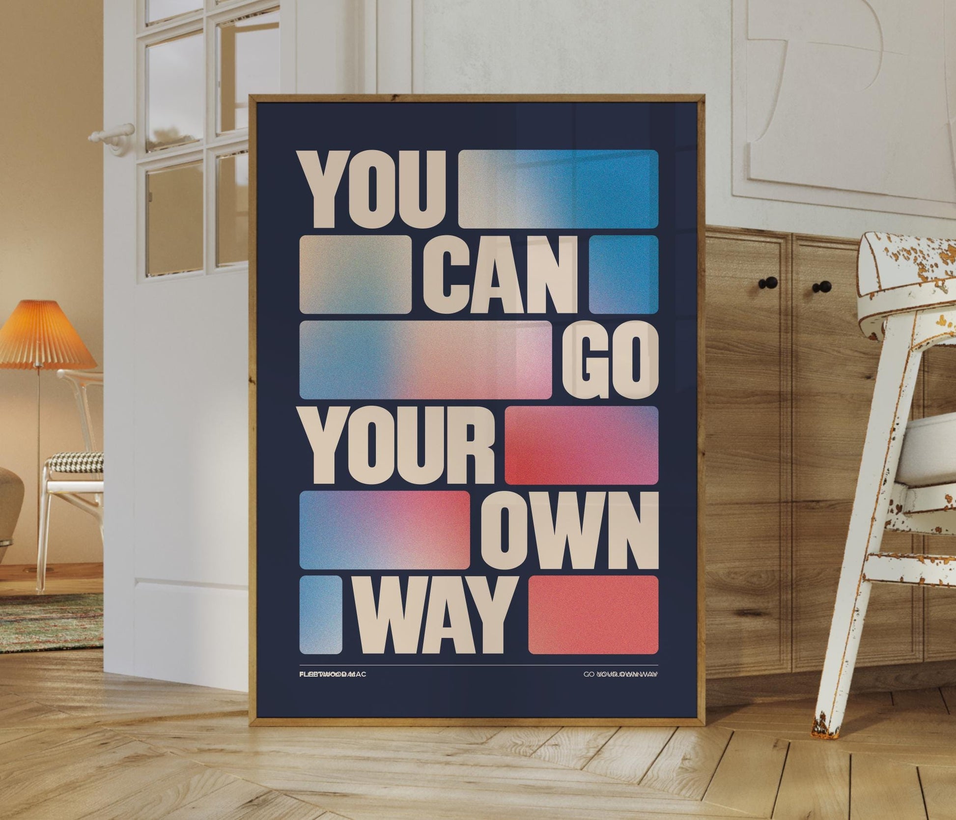 You Can Go Your Own Way Inspired Lyrics Print | Lyrics Print | Wall Art | A4 A3 A5 | Unframed Print | Indie Music | Rock Music | Concert