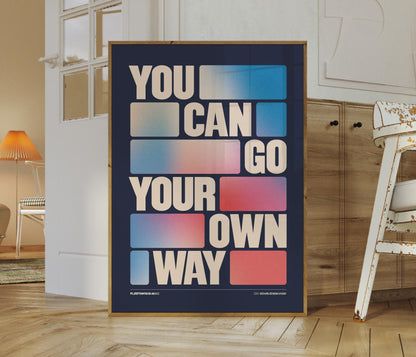 You Can Go Your Own Way Inspired Lyrics Print | Lyrics Print | Wall Art | A4 A3 A5 | Unframed Print | Indie Music | Rock Music | Concert
