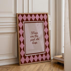 These Are The Good Old Days Print | Kitchen Wall Art | Positive Quote | Retro Gallery Wall Art