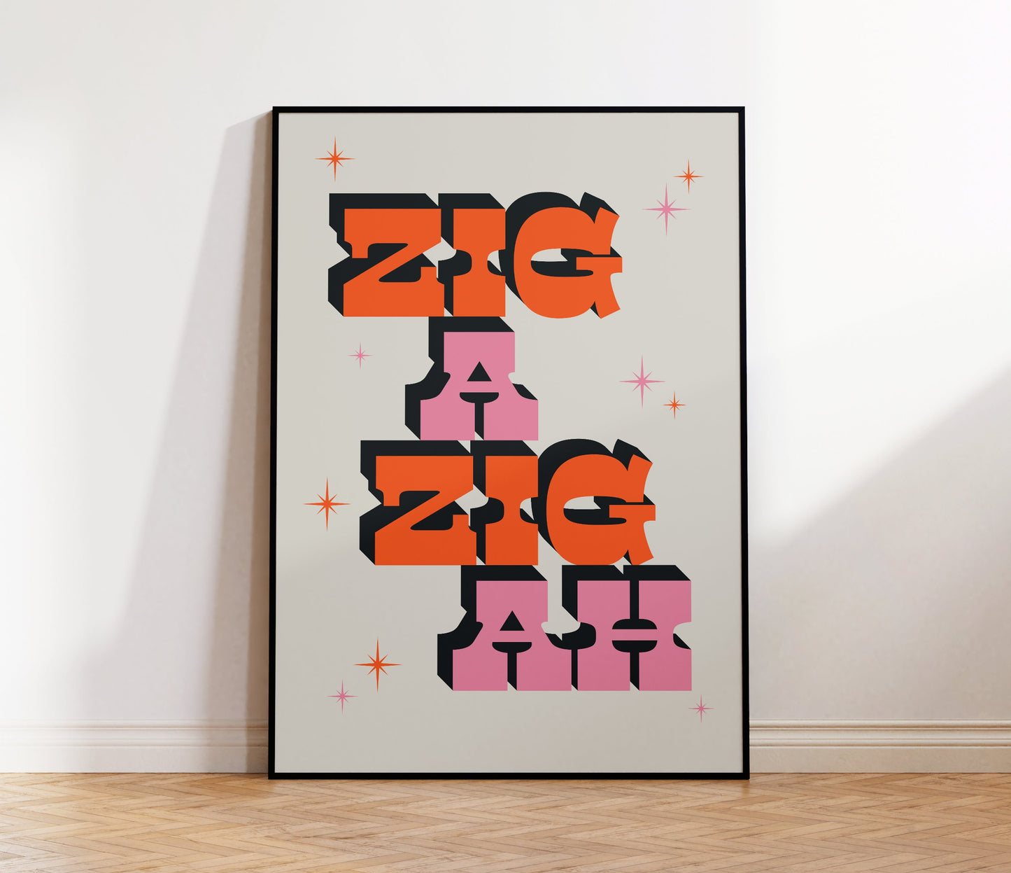 Zig A Zig Ah Print